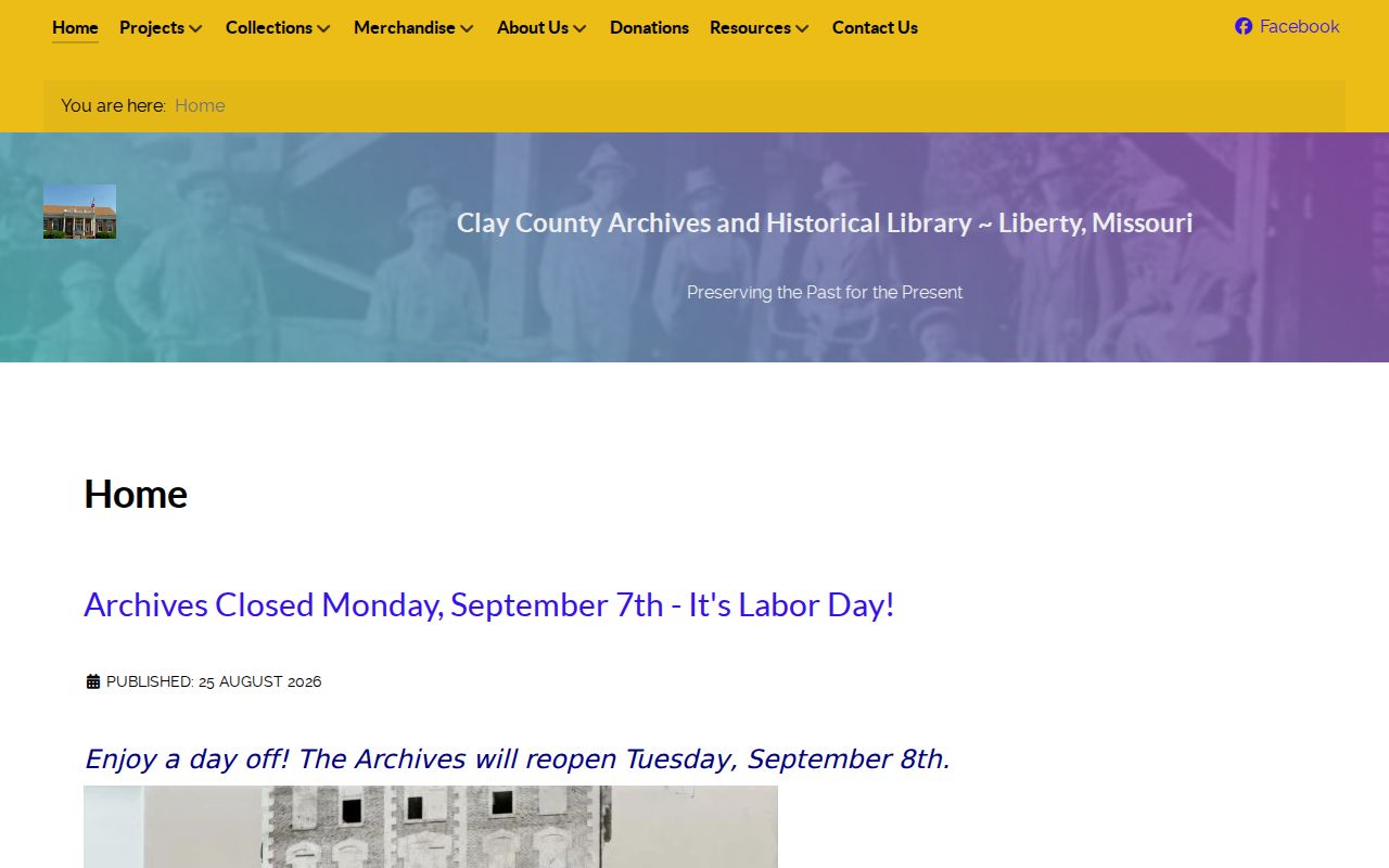 Liberty city directory research at Clay County Archives