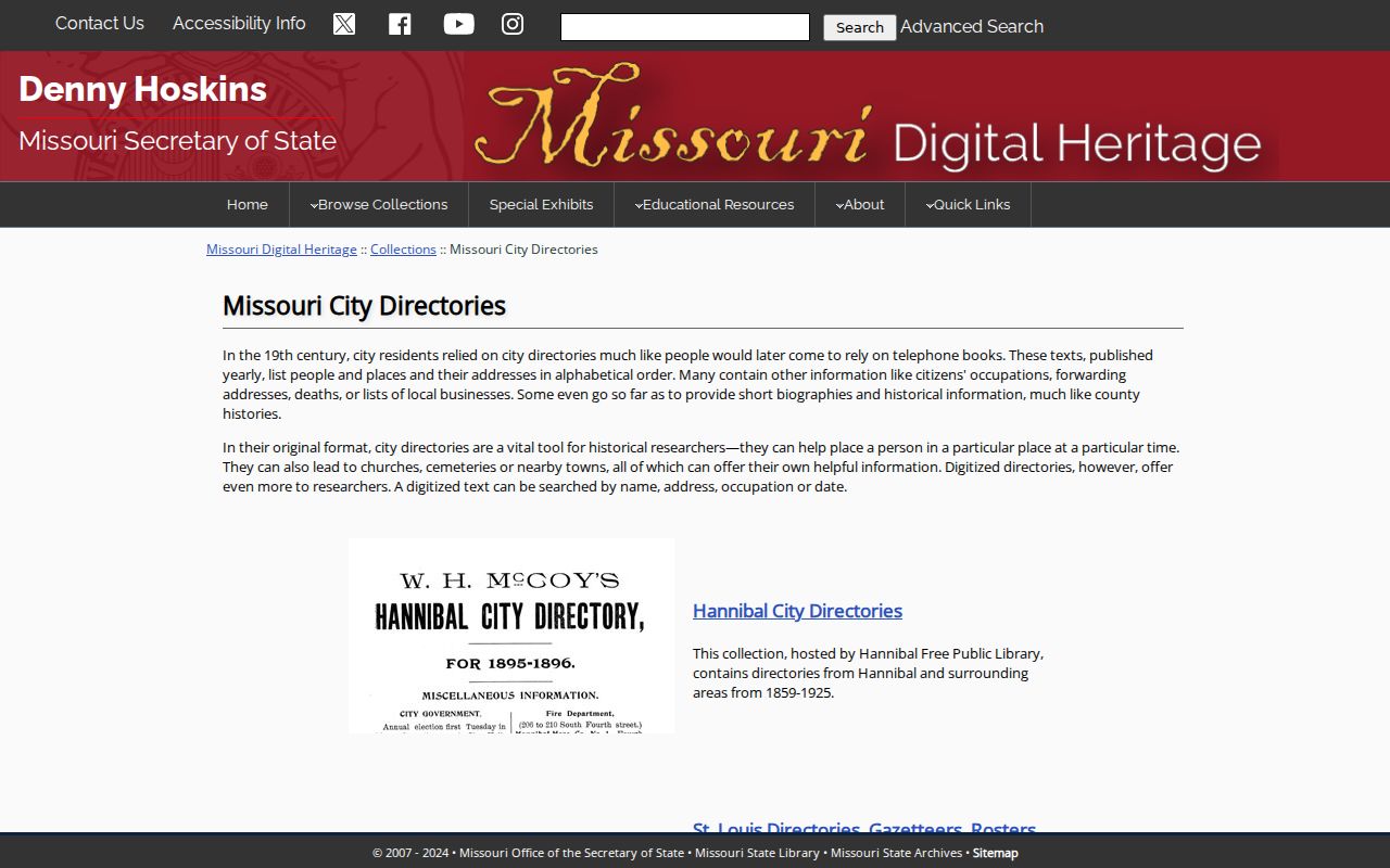 Liberty city directory research connecting names to historical places