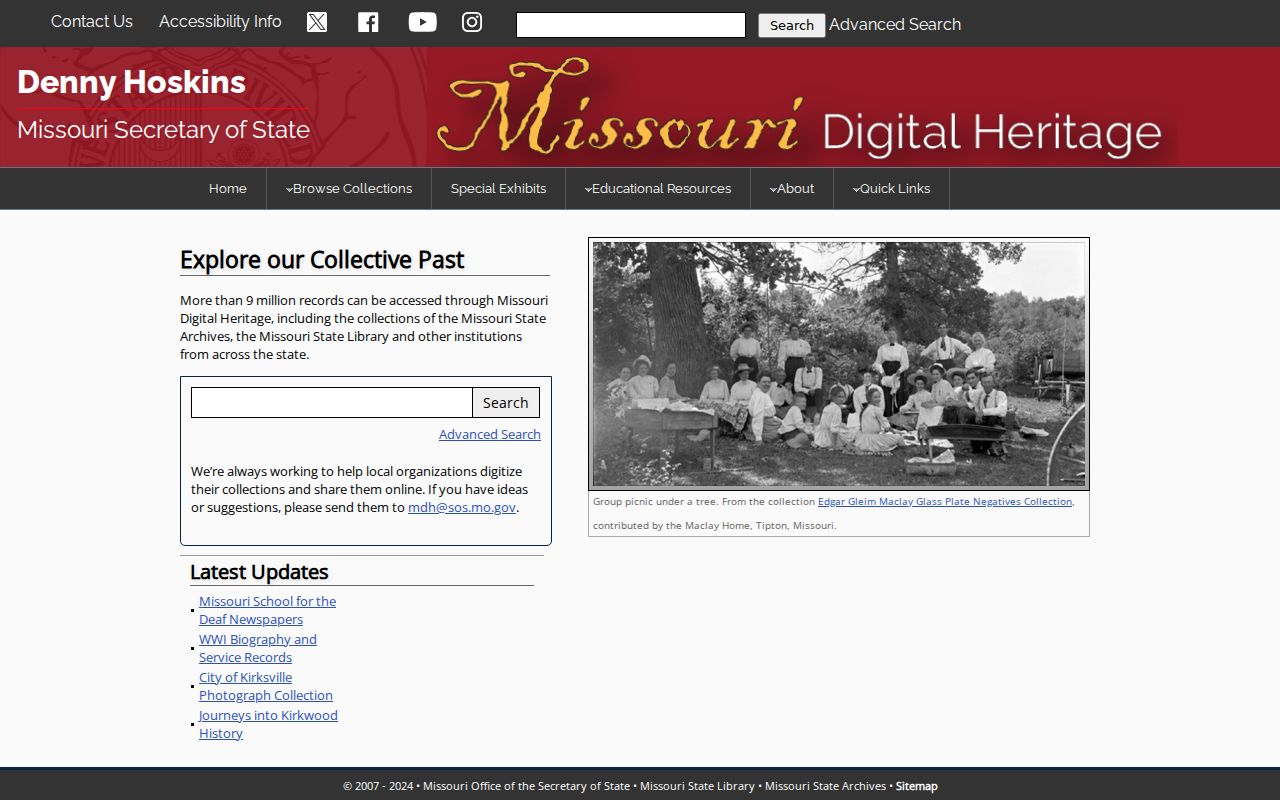 Liberty city directory research in Missouri Digital Heritage collections